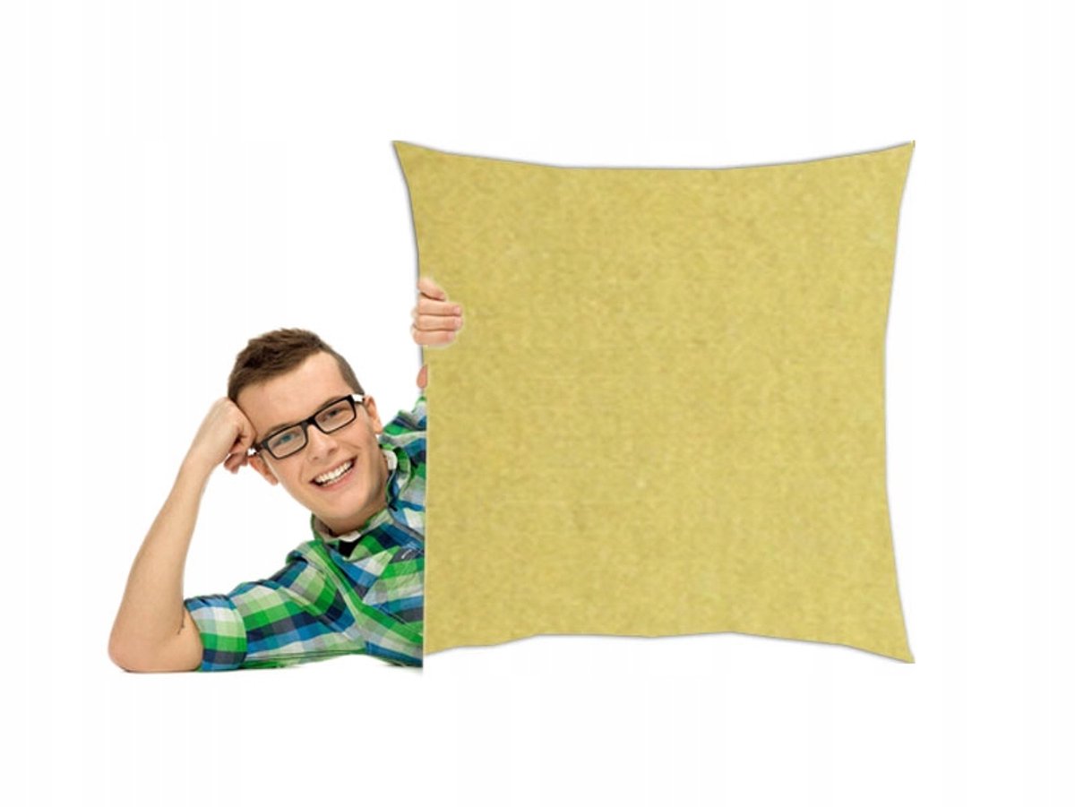 Crème kussensloop voor Jasiek 40x40 cm gemaakt van zachte jersey