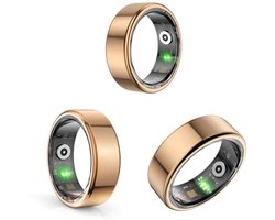 DrPhone RingSense V2 - Smart Ring - Europese ringmaat 67/68- IP68 Waterdicht - 24-Uur Hartslagmonitoring – Slaapmonitor – Stappenteller – Mobiele App – Rose Goud