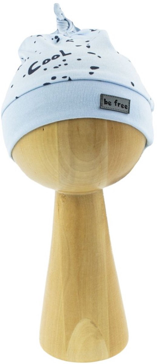 Nicol Baby Muts Blauw met Marine Vlekjes - Maat 68