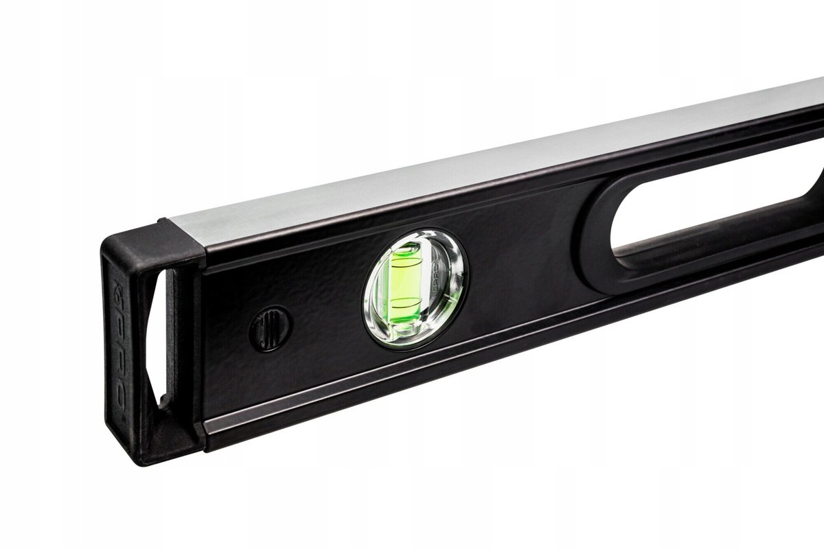PRO Waterpas Zwart 100cm Dubbel Gefreesd met Handvatten