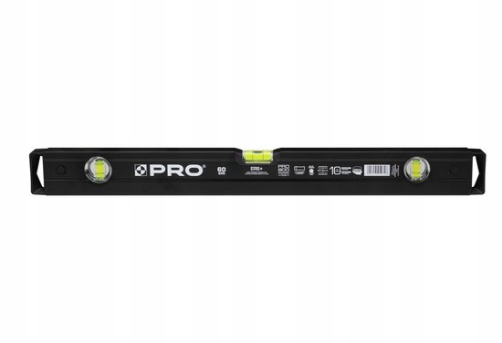 ProPlus Ronde waterpas - kunststof - 30 mm - zwart/geel