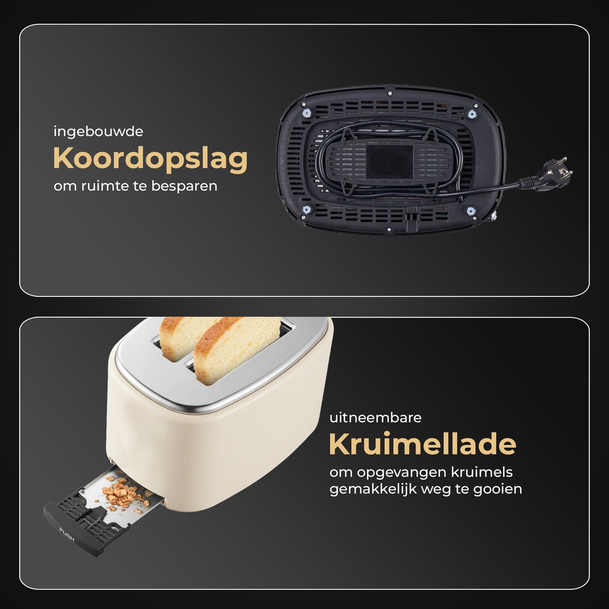 Home Home Vibes Broodrooster – LED Display, 6 bruiningsniveaus thumbnail 3
