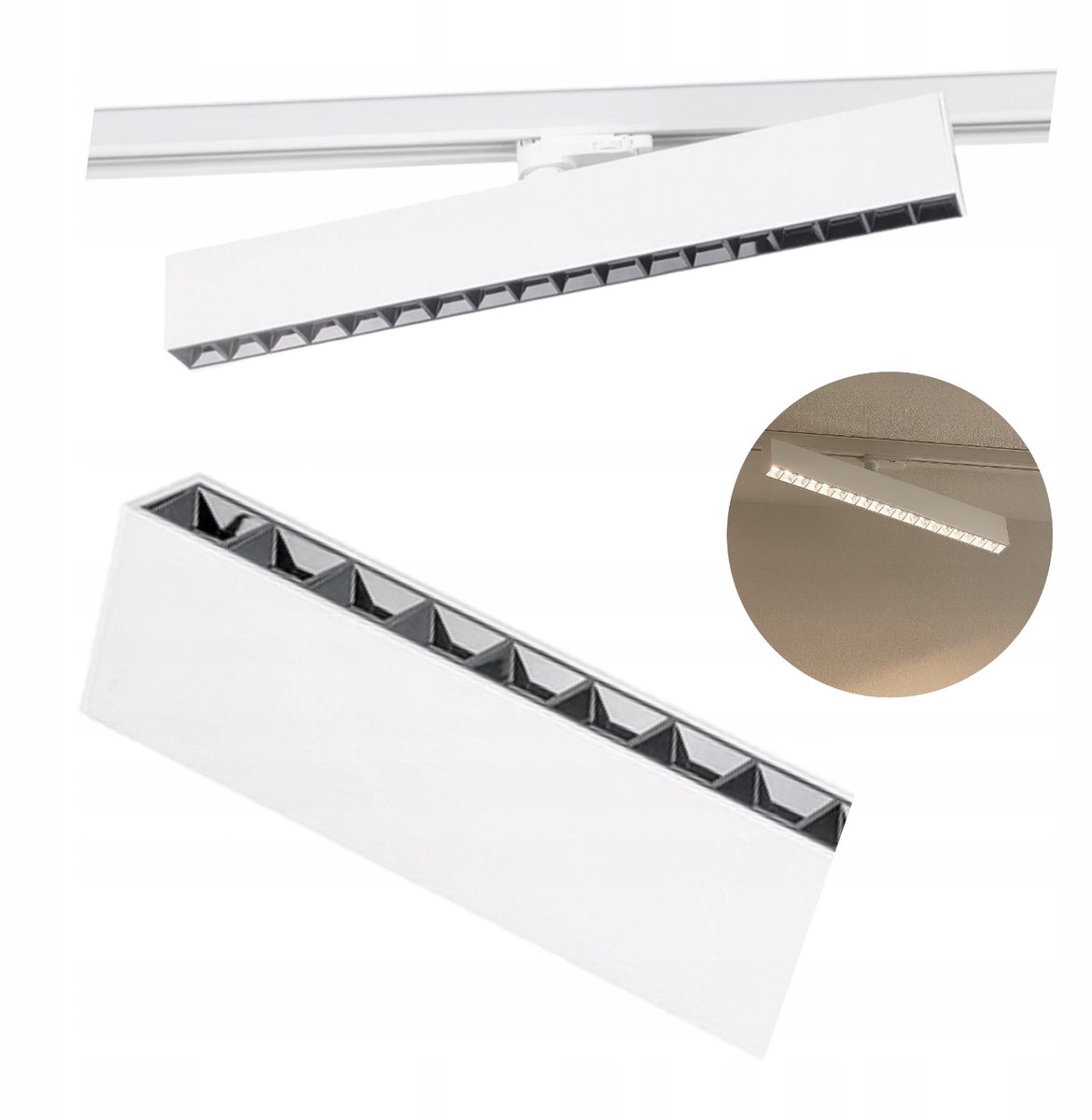 Moderne LED Railspot 24W 46cm met 4000K neutraal licht