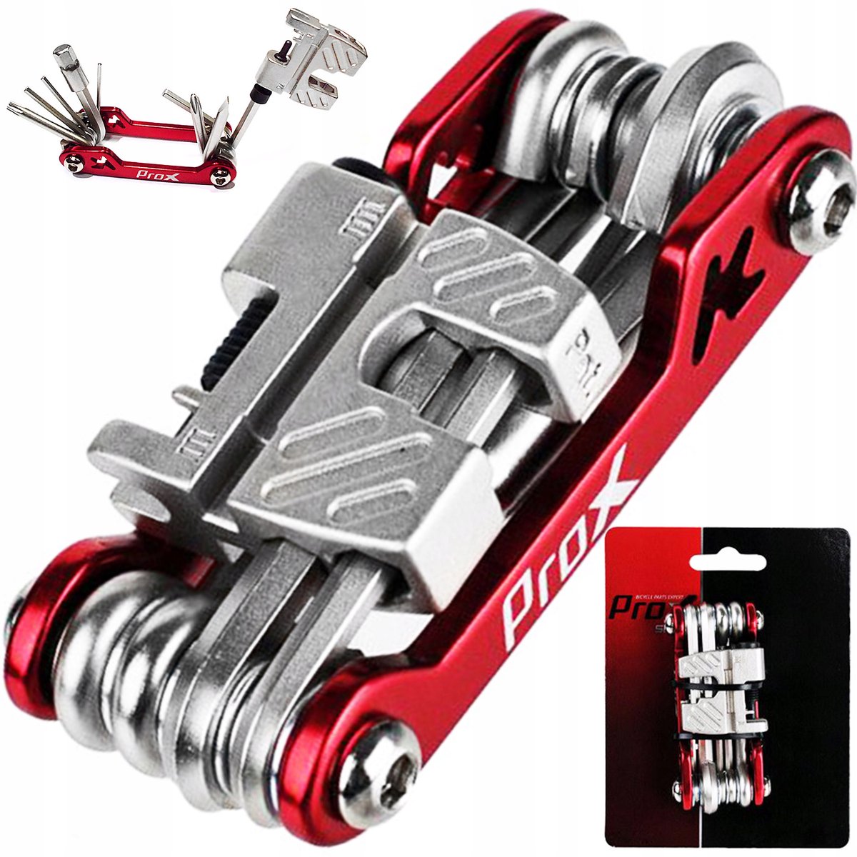 PROX HF-41 Multitool Fietsgereedschap met Kettingpons - 18 Functies