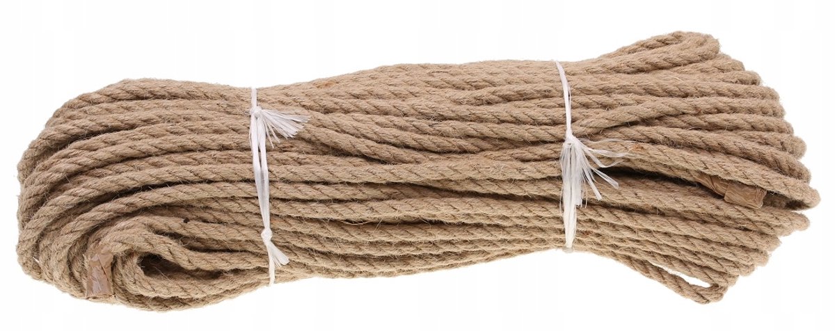 Geknoopte Jute Touw 8 mm - 50 Meter - Natuurlijk Materiaal