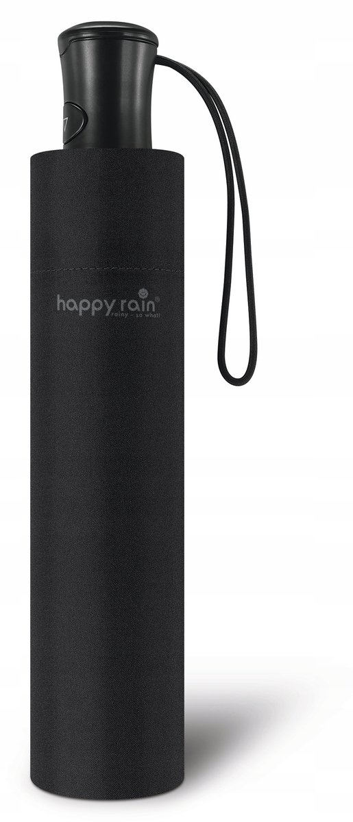 Happy Rain Mini AC Automatische Paraplu Winddicht Zwart