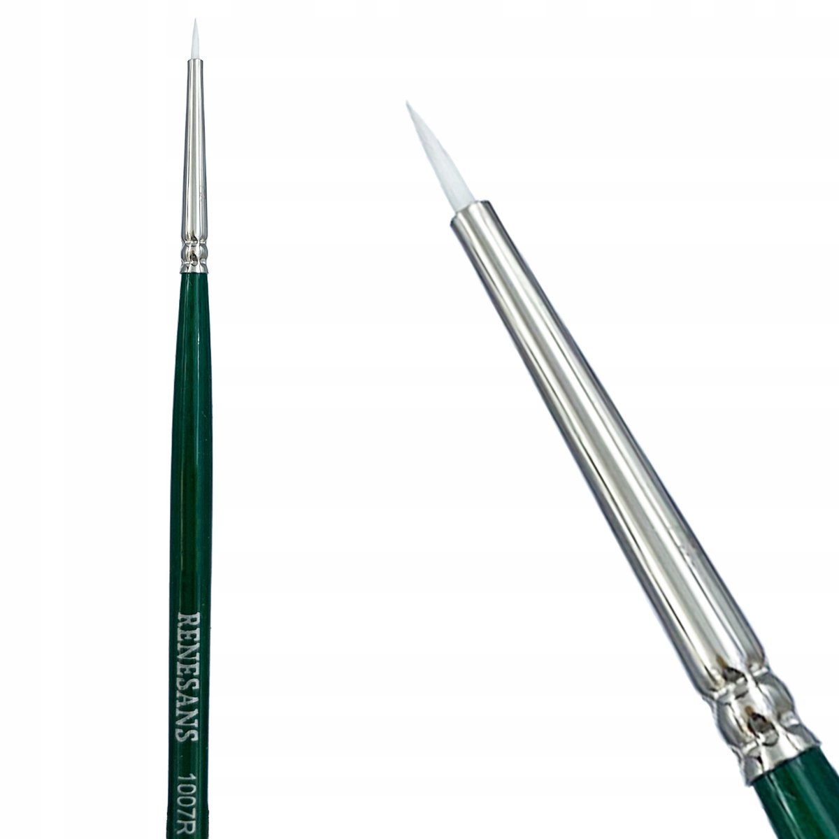 Renesans 1007R Synthetische Ronde Kwast Wit Maat 5/0