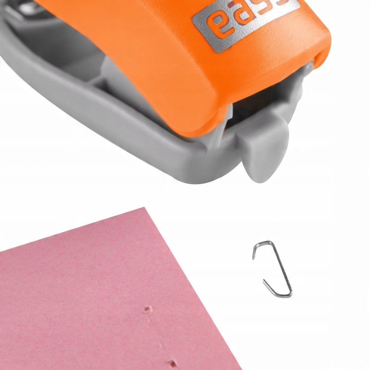 Compact Oranje Bureau Nietmachine - 8 Vel - Easy Stationery