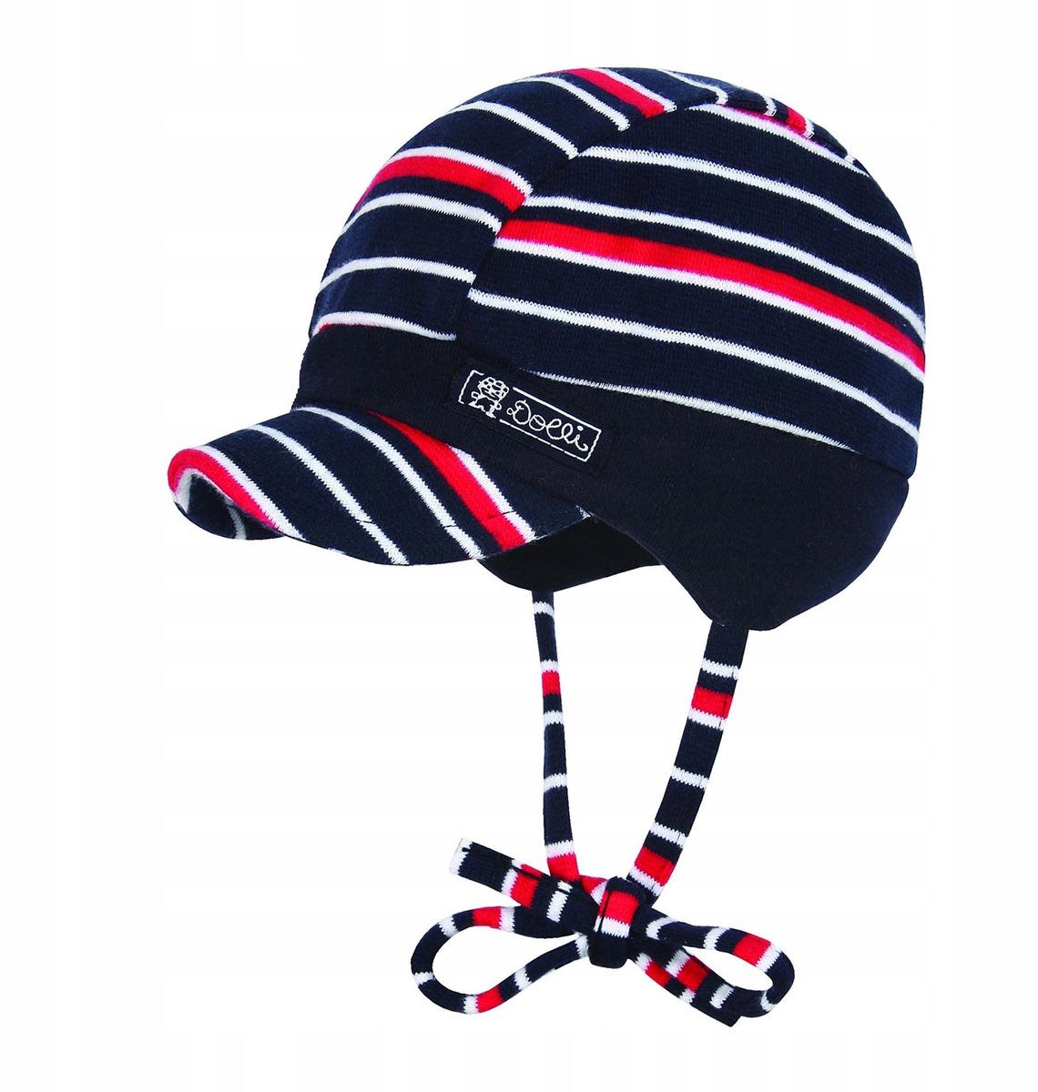 Döll Kinderpet, Maat 39 - Blauw/Rood/Wit Gestreept
