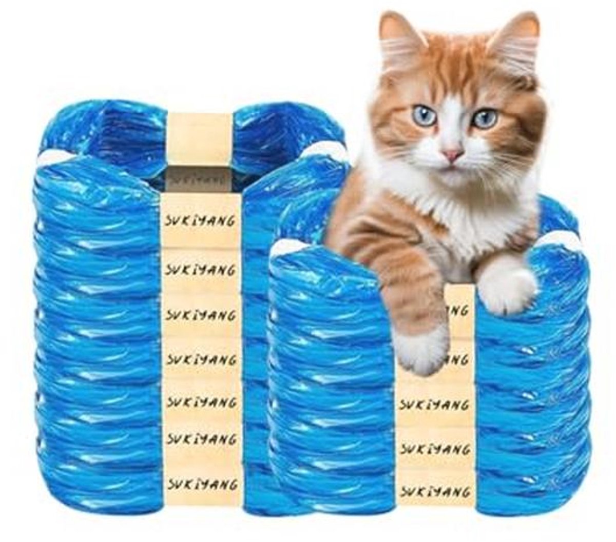 Pack van 12 Navullingen voor Kattenbak met 7 Laags EVOH Materiaal, Geschikt voor Nappy Bins
