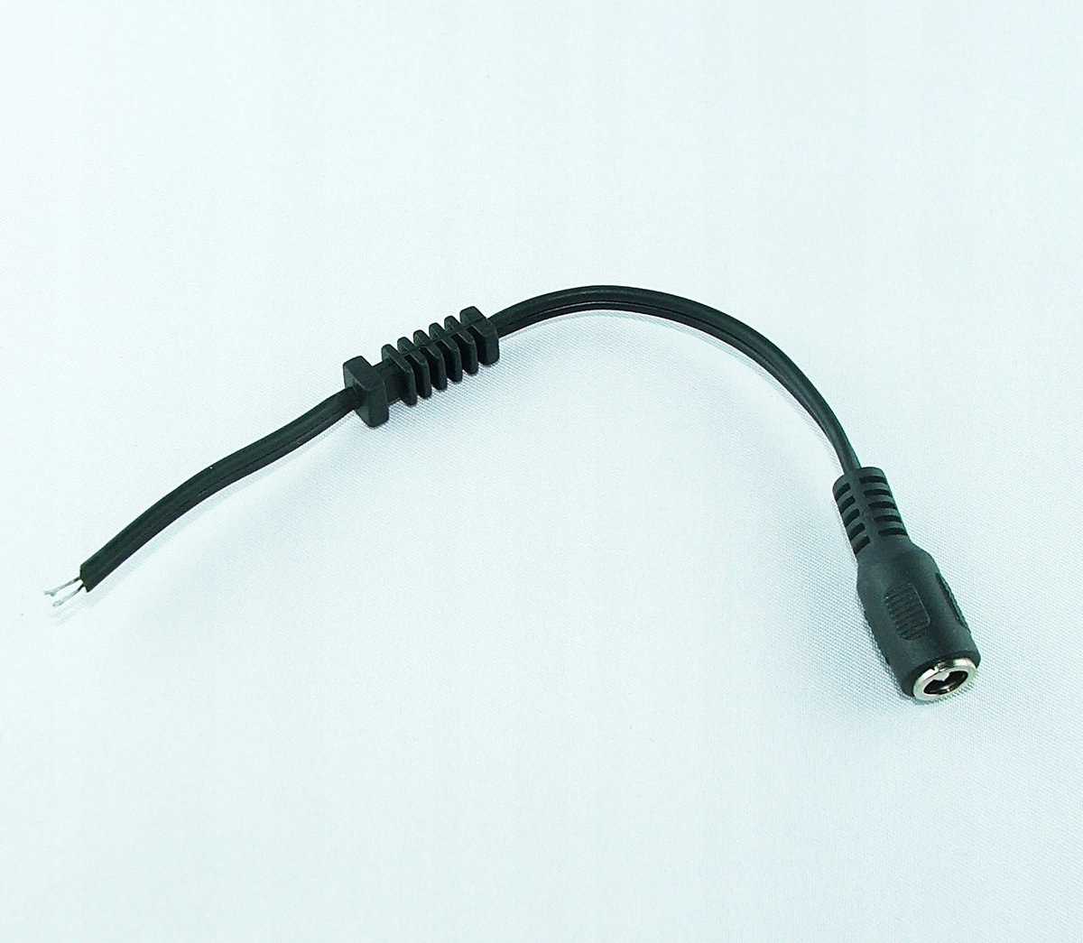 DC-stekker 2,5 mm/5,5 mm met kabel 15 cm