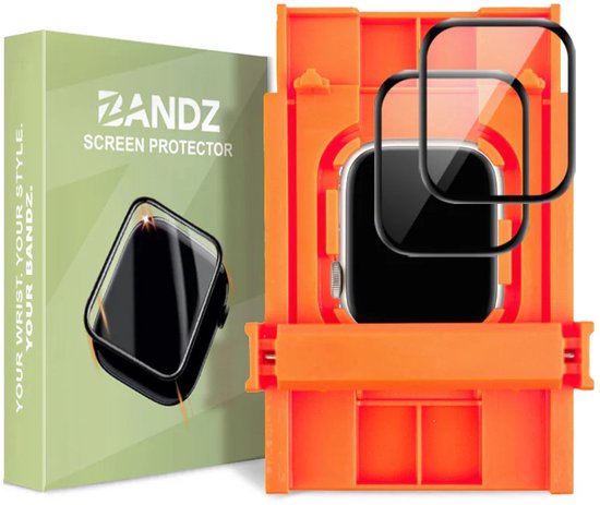 Bandz Gehard Glas Screenprotector (2 Pack) 42mm met EasyTool installatiesysteem – geschikt voor Apple Watch Series 10 (42mm) & Apple Watch Series 11 (42mm) - Helder - Krasbestendig - Bubbelvrij