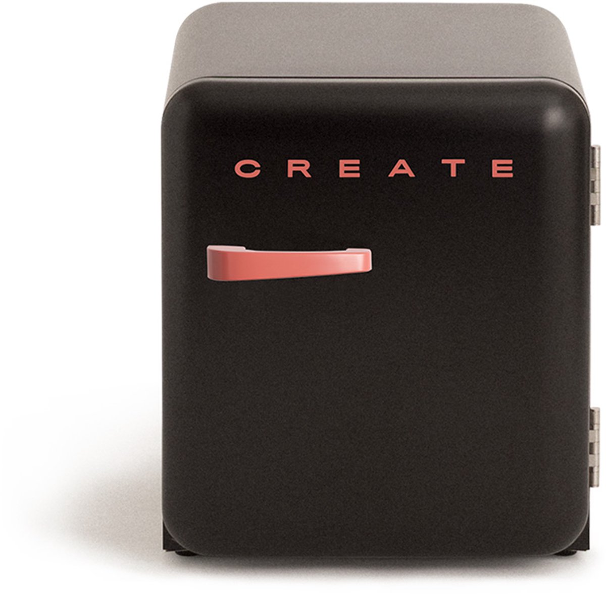 CREATE - Koelkast in retrostijl - Gebroken wit - Handvat Terracotta - FRIDGE RETRO 48L