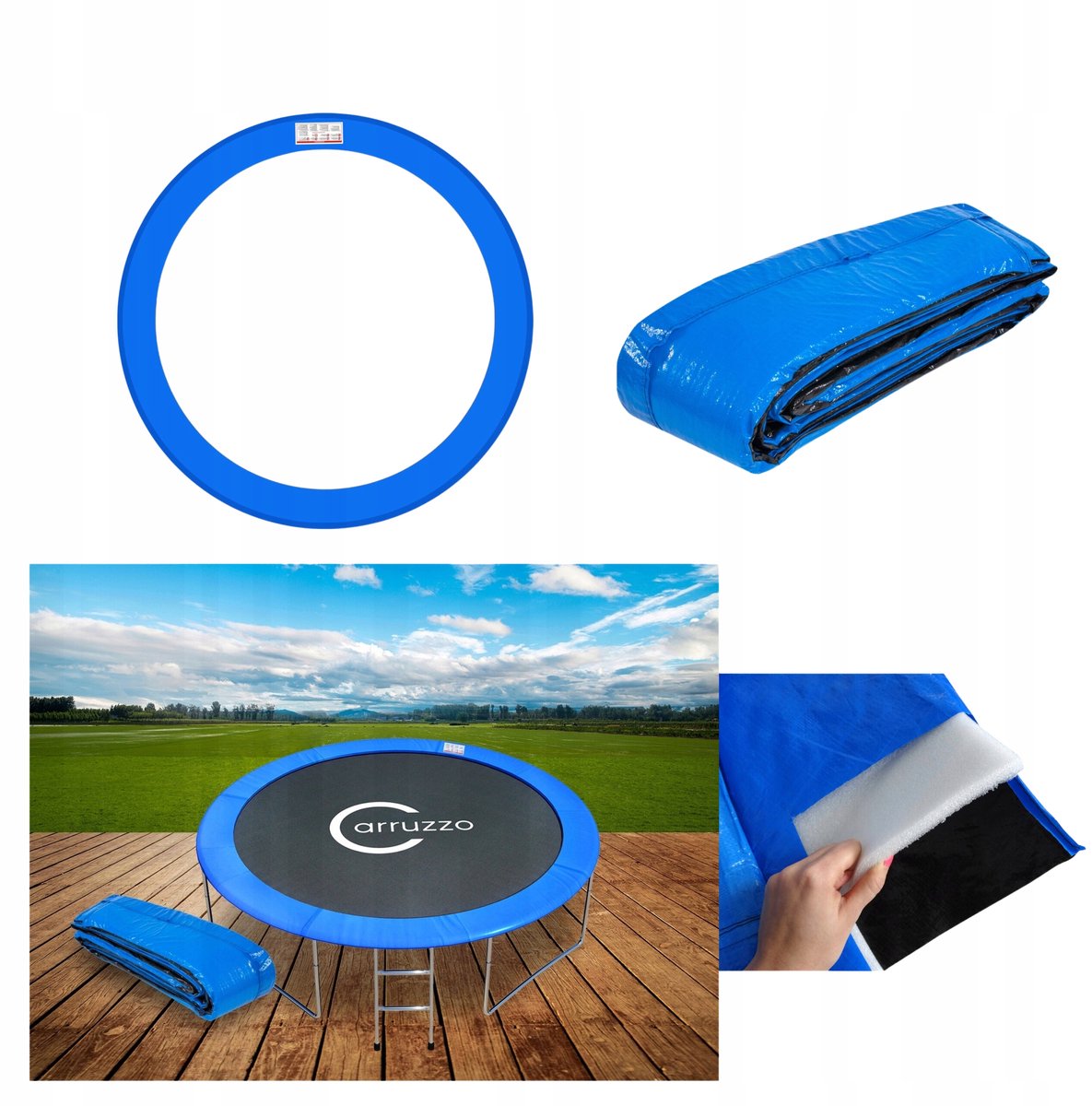 Trampoline Veiligheidsrand 10FT (305-312cm) - Dikke Schuimvulling