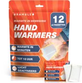 Bramble – 24 Handwarmers (12 Paar) – Luchtgeactiveerd & Geurloos – Tot 10 Uur Warmte – Voor Buitenactiviteiten