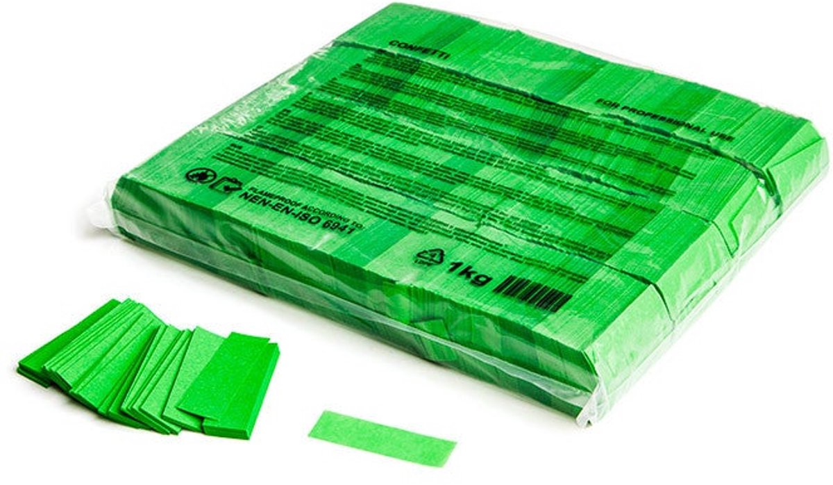 Magic FX CON01LG SF confetti 55 x 17 mm bulkbag 1kg Light Green
