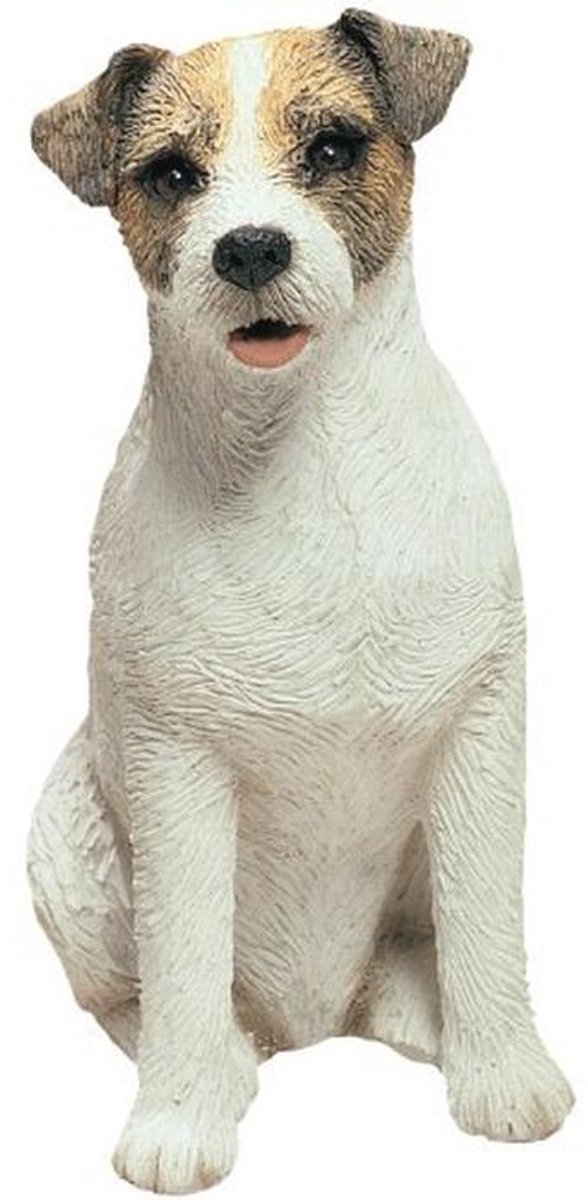 Middelgroot Wit Sculptuur van Hond