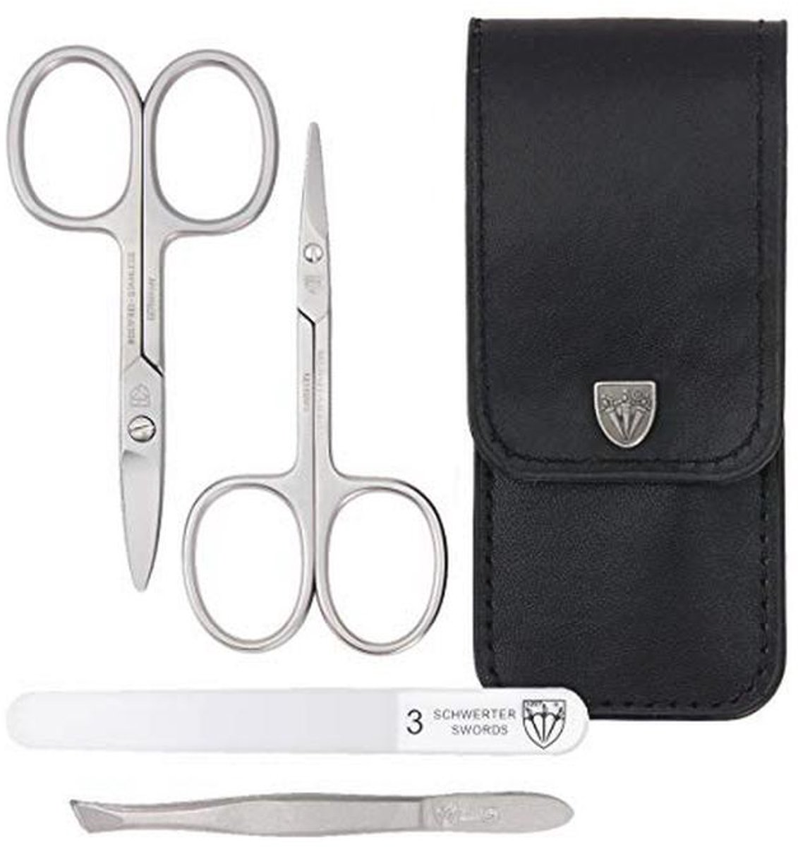 Manicureset 4-delig voor diabetici in kunstlederen etui