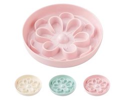 Slow Feeder Kattenvoerbak voor Gezond Voeden - Melamine Doolhof Kattenschotel voor Droog en Natvoer