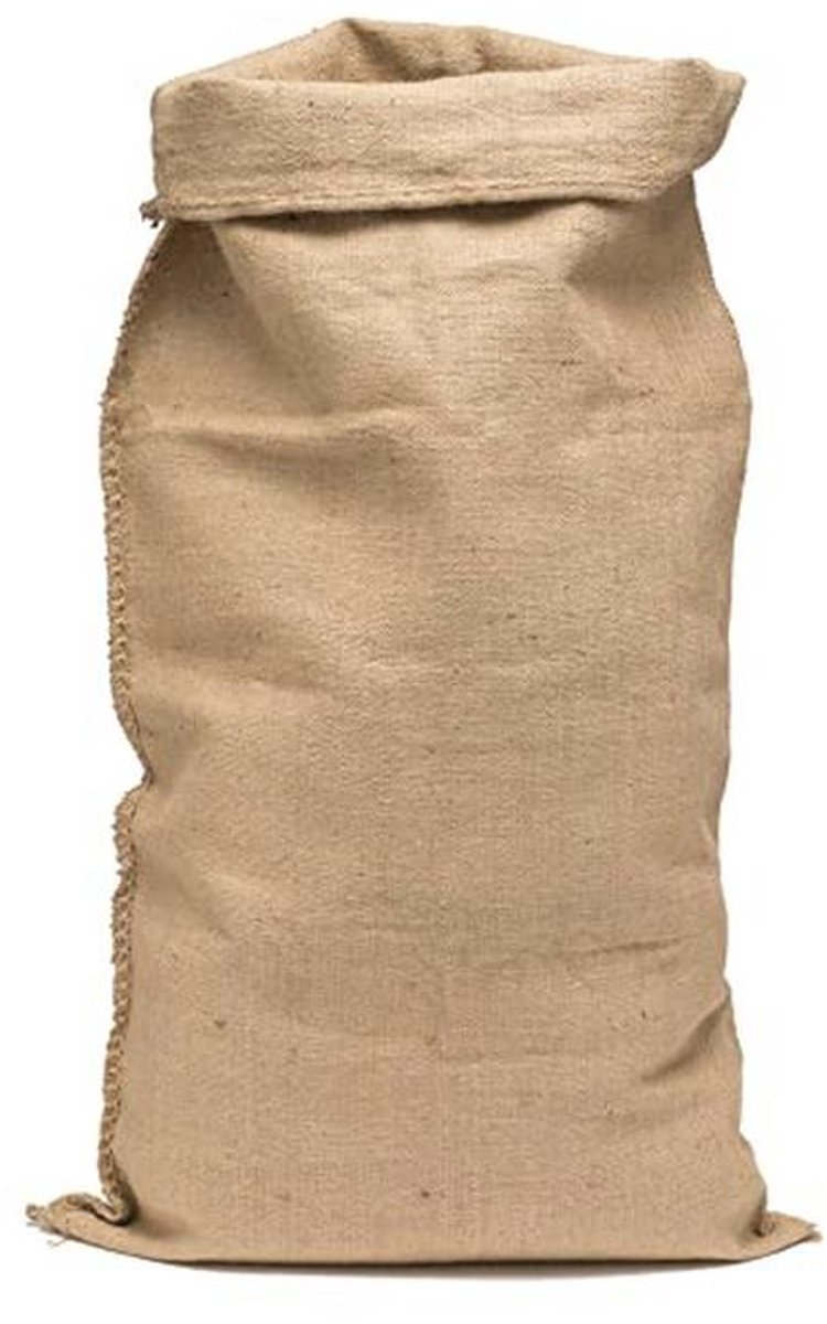 Grote jute tas 55 x 100 cm - 100% natuurlijk en recyclebaar