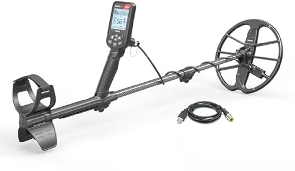 Waterdichte Metaaldetector met Carbon Fiber Shaft en 11" Zoekspoel voor Volwassenen
