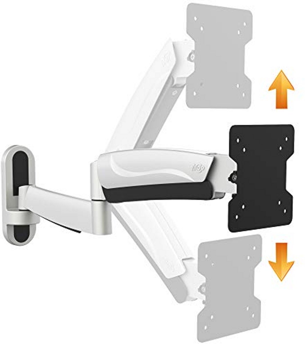 Universele Monitor Steun voor 15-33 Inch LED LCD Schermen - VESA 75x75 100x100 Muurbeugel met Kantel- en Draaifunctie