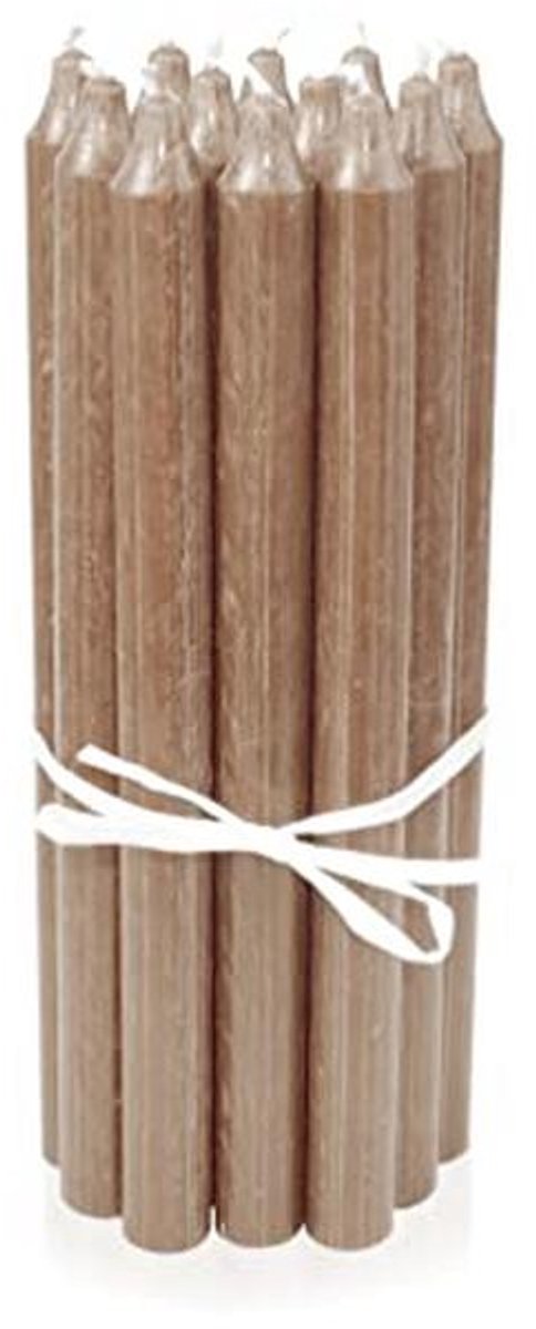 Premium Scandinavische Staafkaarsen Zand - Set van 12, 29 cm, Decoratieve Kaarsen voor Elke Gelegenheid