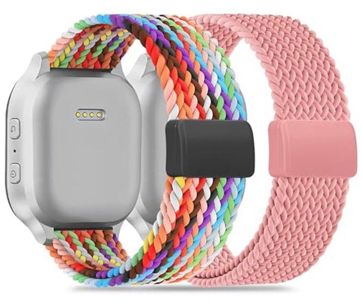 Magnetische Gevlochten Armband - Verstelbare Nylon Sportarmband voor Kids Smartwatch