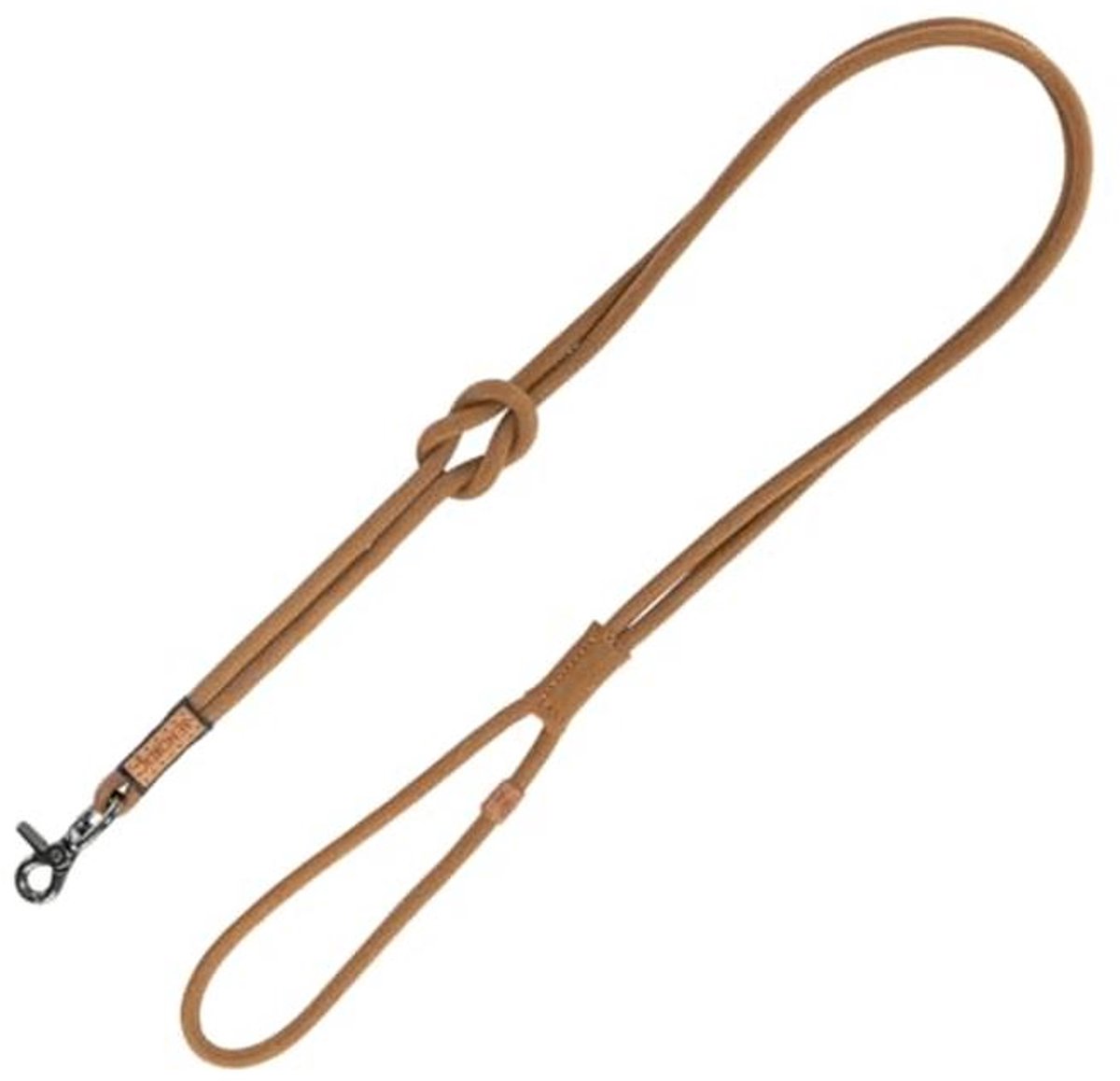 Leren hondenriem Nordic stijl, XS-L, 1,20 m, bruin - ideale riem voor kleine tot grote honden