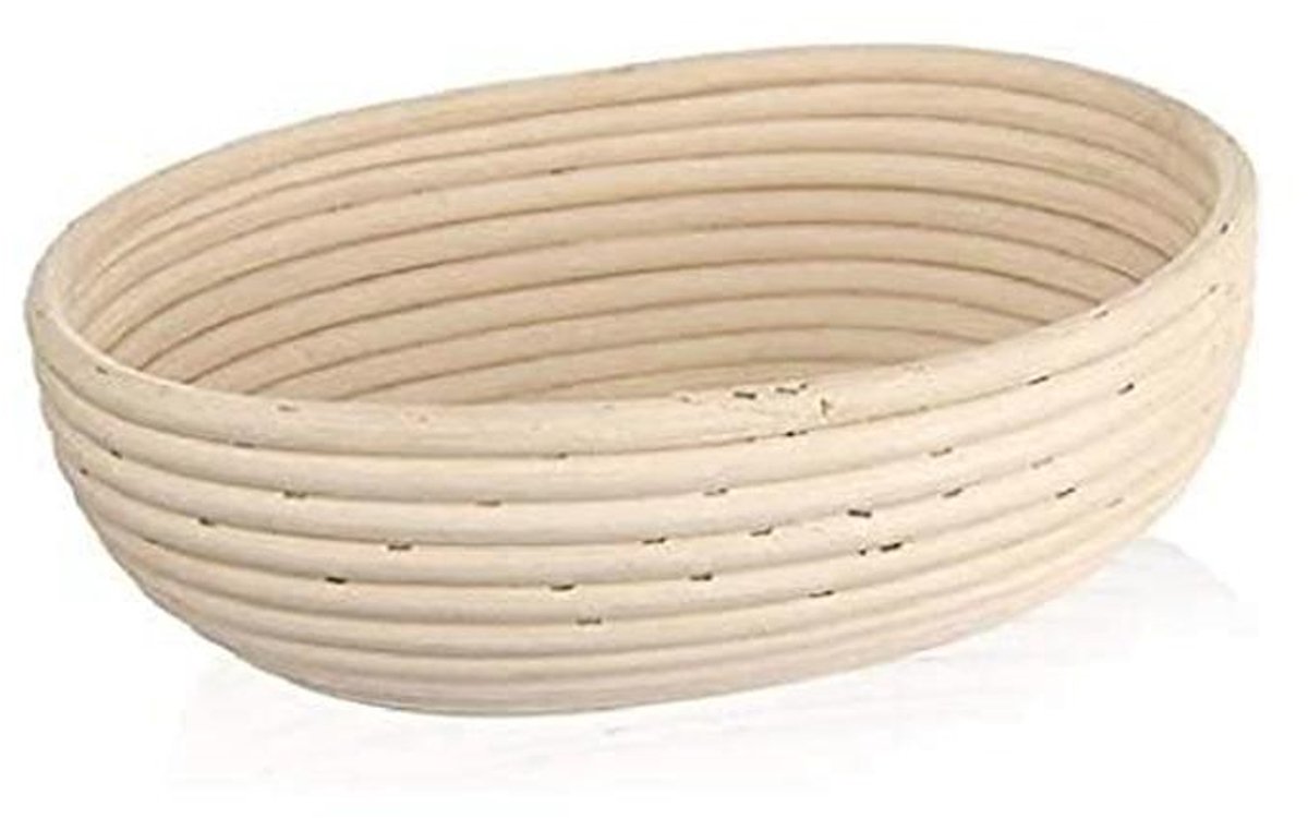 Rieten Broodmand voor Deeg, 1.5 kg, 28 x 22 x 9 cm