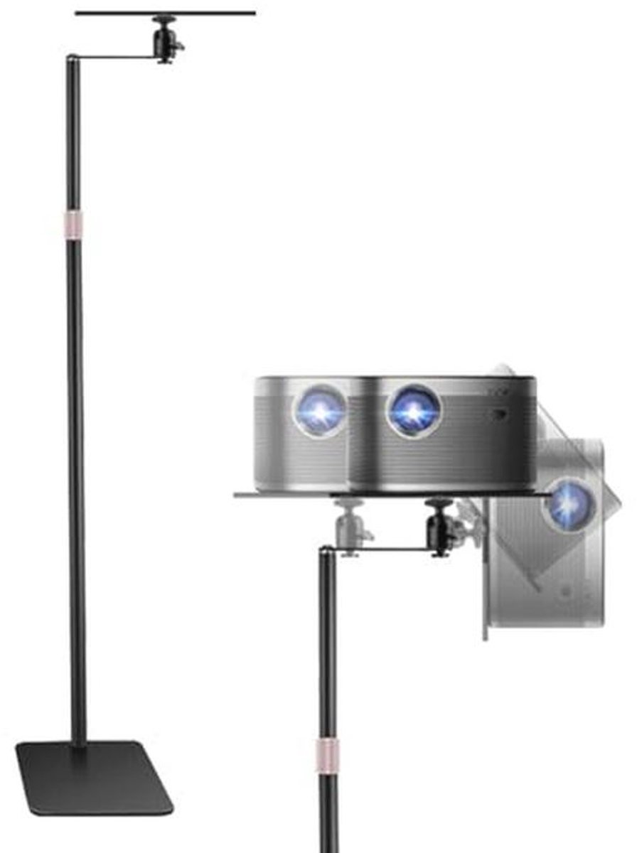 Multifunctionele Vloerstandaard voor Projector en Laptop met Verstelbare Hoogte