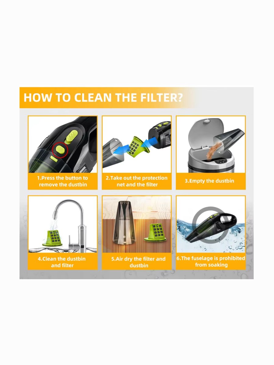 Mini draadloze Kruimeldief/Handstofzuiger - afbeelding 3