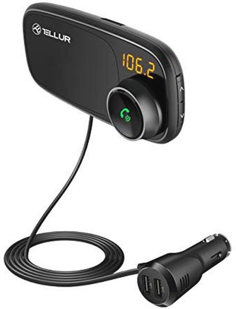 Tellur FM-Transmitter FMT-B6, Bluetooth, magnetisch, zwart