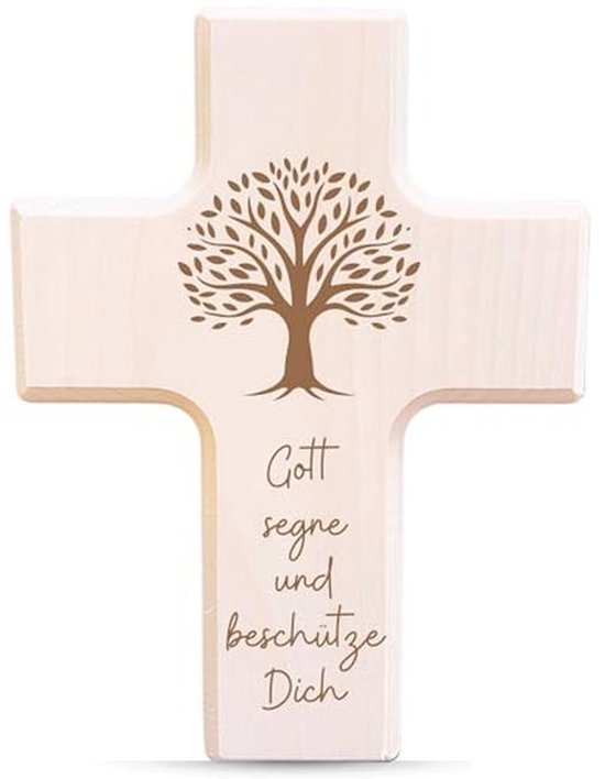 Kruis 18 cm levensboom - HOUT - - Store - De Wildeman Kruis 18 cm levensboom - HOUT - - Store - De Wildeman