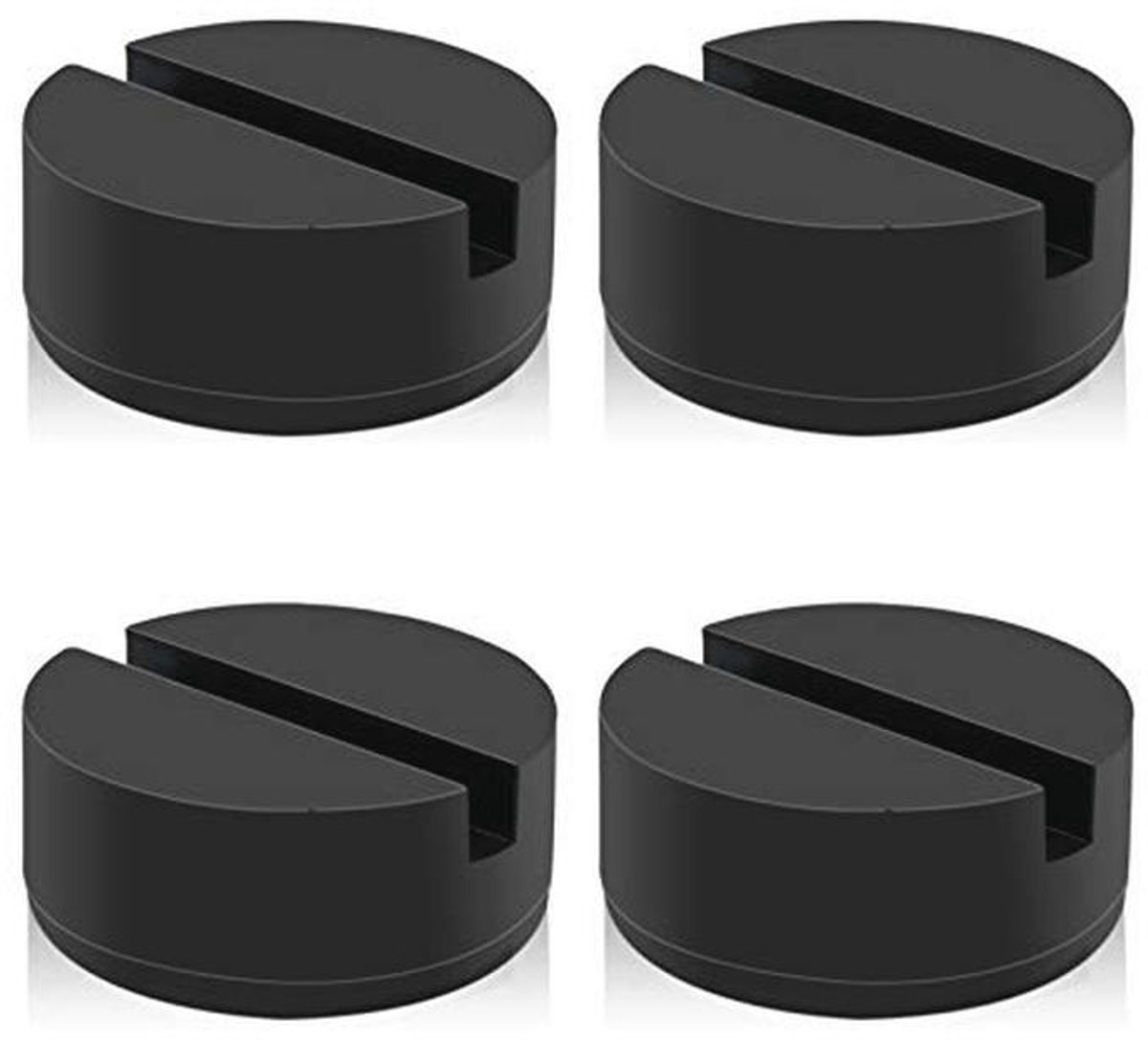 Universele Vloer Jack Pad Adapter - 4 Ton Rubber Sleufframe Bescherming (4 Pack)