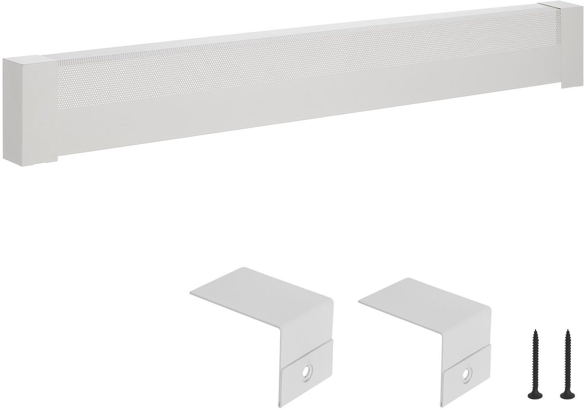 Radiatorbekleding - Ombouw Frontpaneel Basic Serie - Voor Elektrische Radiatoren - Afmeting 1526 x 80 x 193 mm - Vervangende Bekleding - Robuust Staal - Wit