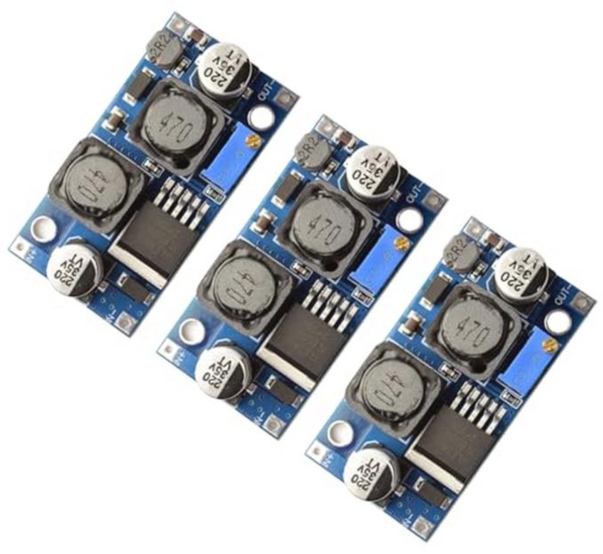 DC-DC 1.5-35V 3A Boost Buck Converter - Spanningsomvormer voor Elektronische Projecten