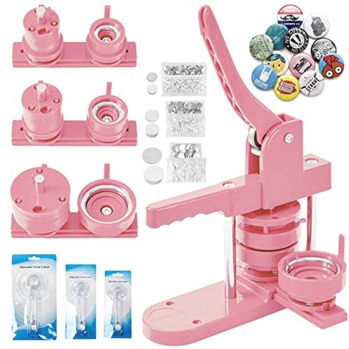 Button Maker Machine voor Knop Badges - Meerdere Maten en Accessoires