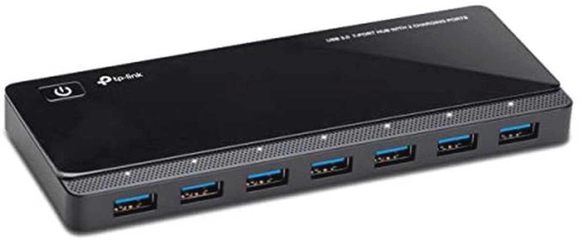 USB 3.0 7-Port Hub met 2 Oplaadpoorten - Perfecte Oplossing voor Meer Apparaten