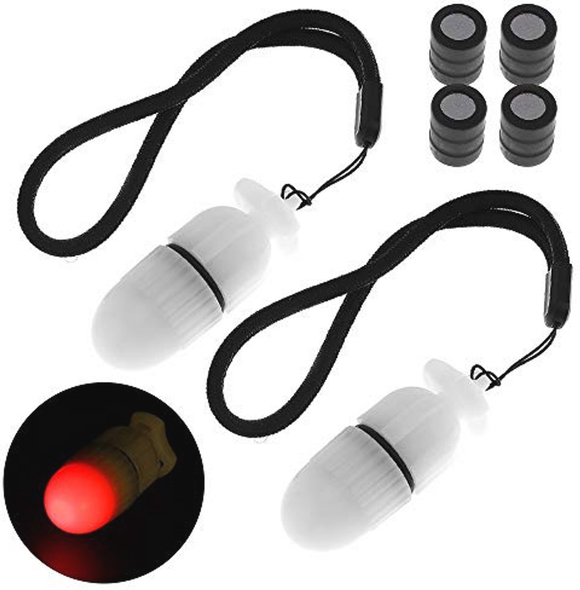 Onderwater Strobe Signaal Licht - 2 Stuks, LED Flashy Veiligheid Lamp voor Nachtduiken en Buitensporten