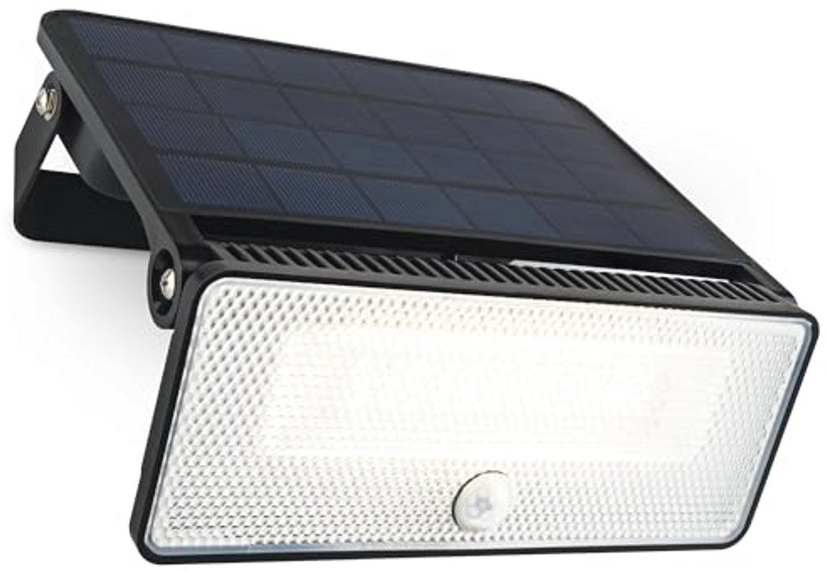 Buitenlamp op zonne-energie met bewegingsmelder - 1600 lumen, IP54 waterdicht, 3 lichtmodi