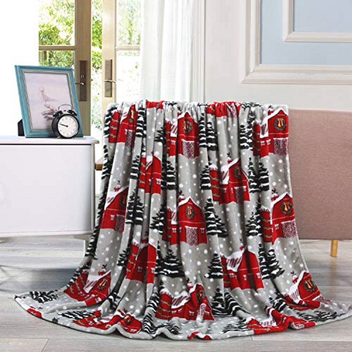 Pluche Kerst Fleece Gooi/Deken 50 x 60 inch