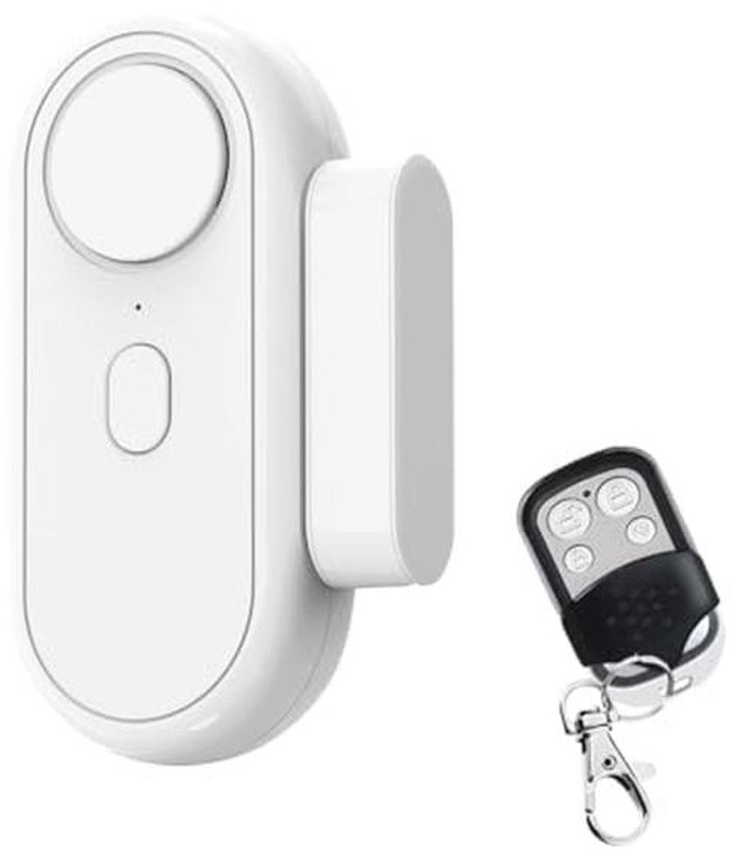 Draadloos 2-in-1 Trillingsdetector en Deursensor Alarm met Afstandsbediening - Instelbare Gevoeligheid en Volume tot 120dB