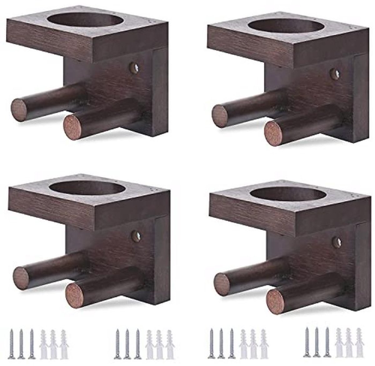 4 Pack Baseball Bat Wall Mount Display Stand