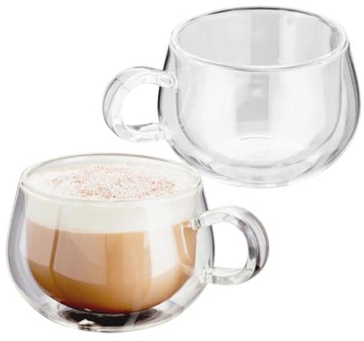 Dubbelwandige Cappuccino Glazen Set van 2 - 250 ml