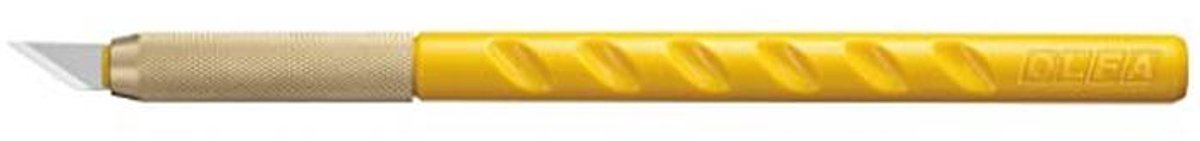 Cutter voor grafische kunsten, 6 mm snijder met 5 reservemesjes, zwart en geel, 14 x 0,6 x 0,6 cm