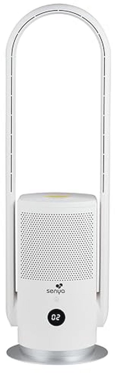 Bladloze ventilator met HEPA-luchtreiniger en afstandsbediening - 9 snelheden en modern design