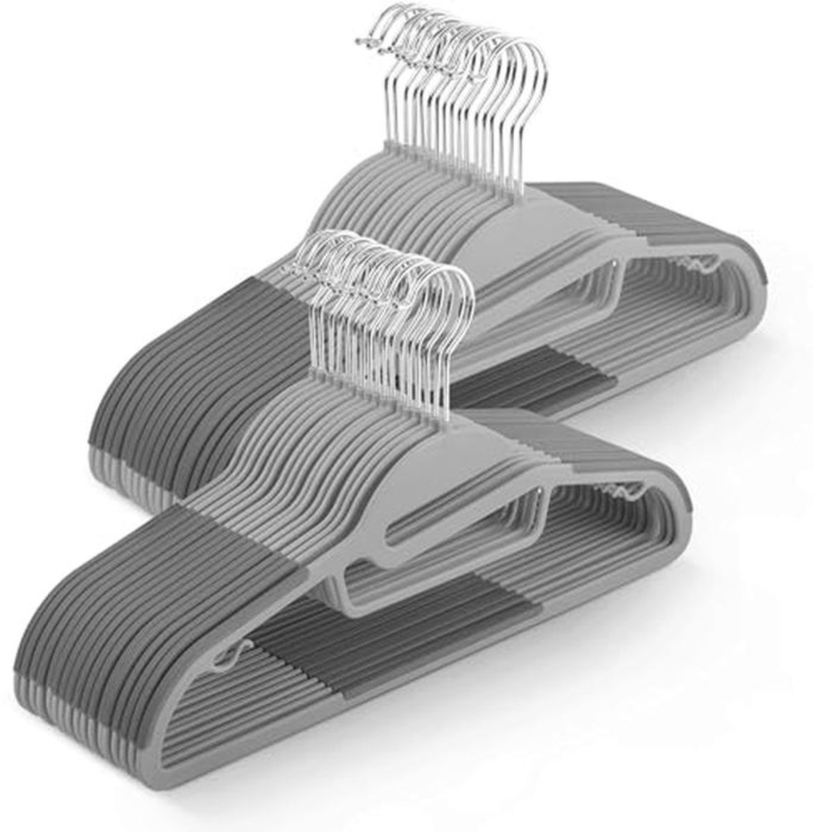 Set van 50 Antislip Hangers met Draaibare Haken - Ruimtebesparend en Duurzaam