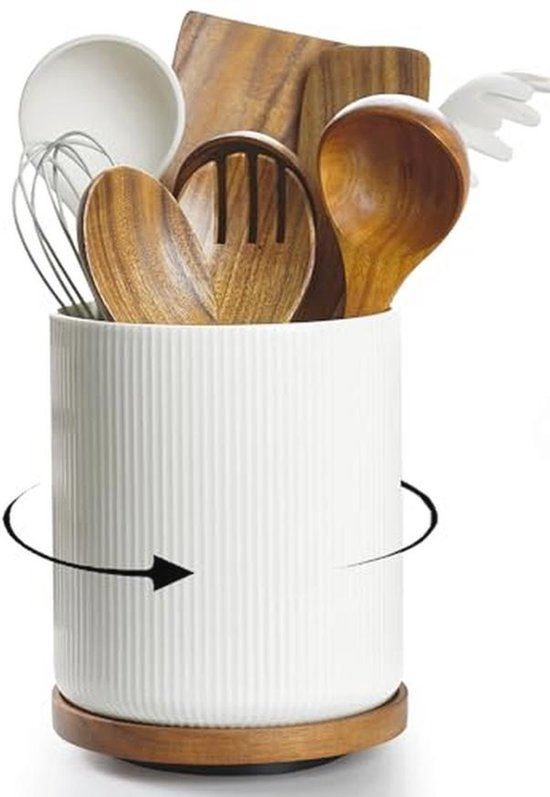 Porte-Ustensiles De Cuisine En Acier Noir - Rangement/Couverts/Séchoir Pour Évier