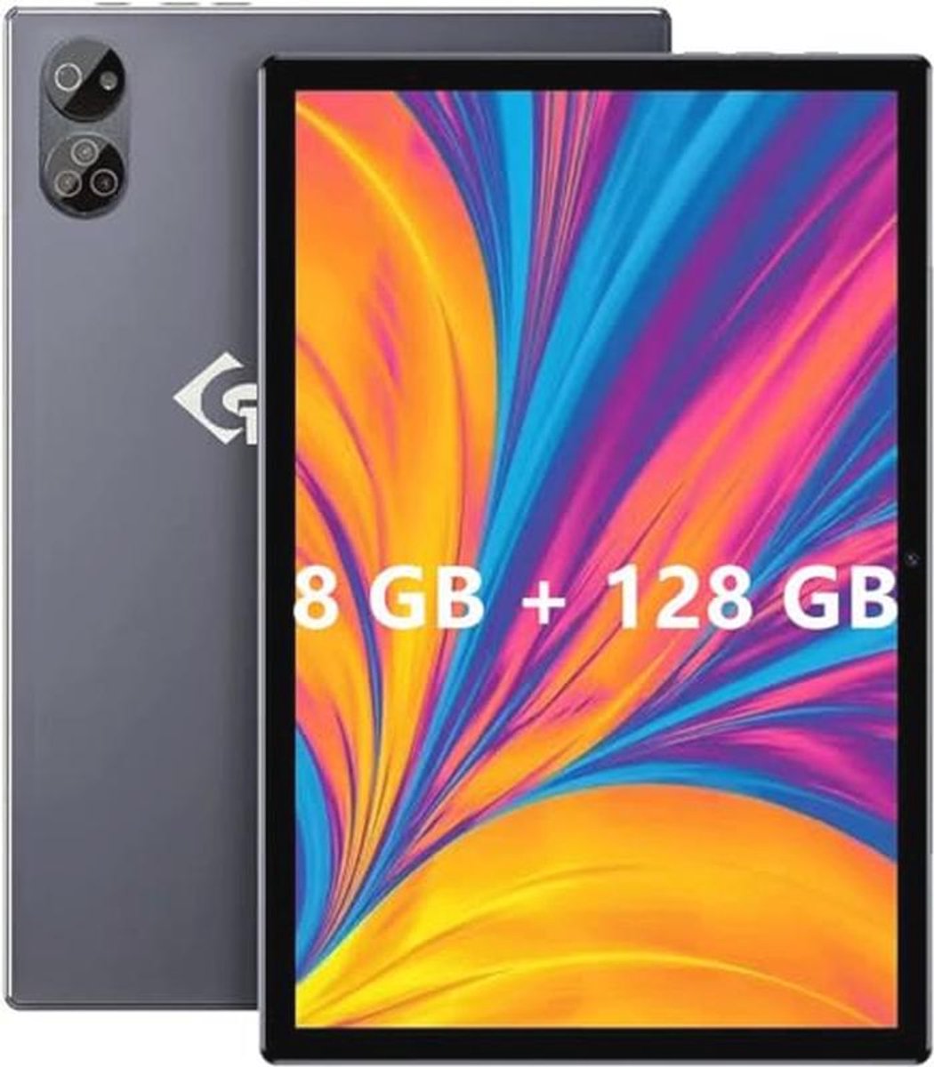 10.1 inch Android Tablet met 128GB opslag en Octa-Core Processor